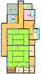 大分県日田市亀山町【一戸建】の間取り