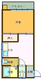 コーポ前田【2F号室】の間取り