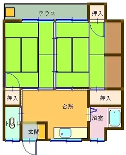 第2清風荘【5号室】の間取り
