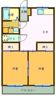 メゾン松本【202号室】の間取り