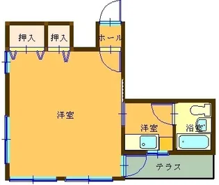 日髙アパート【5号室】の間取り