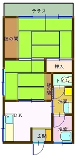 ハイネスサガラ【201号室】の間取り