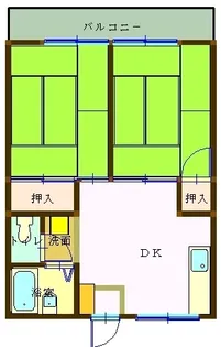 ファミールハイツB【202号室】の間取り