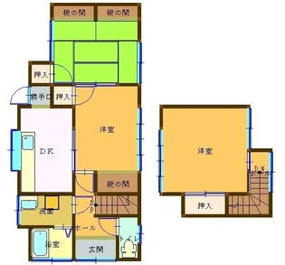 大分県日田市中城町【一戸建】の間取り