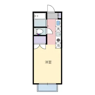 カーサ山手町【202号室】の間取り