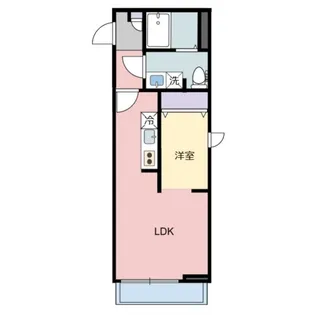 メリディアン国見駅前四番館【204号室】の間取り