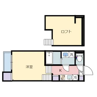 Villa Hermosa国見【105号室】の間取り