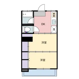 木町レジデンス【202号室】の間取り