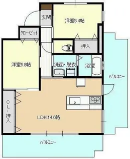 J・feel高千穂【401号室】の間取り