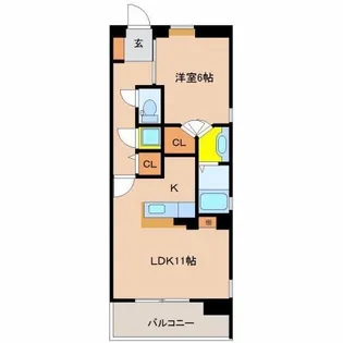 EXESS-Ark【305号室】の間取り