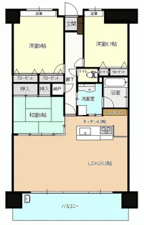 ポレスター青葉シティプラザ【1304号室】の間取り
