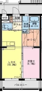 MARINE ROAD(マリンロード)【202号室】の間取り