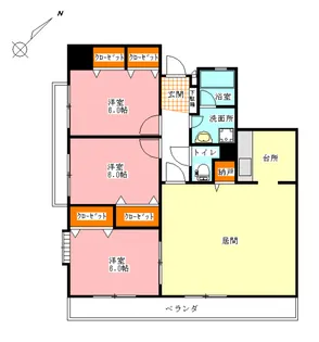 ファミール24【501号室】の間取り