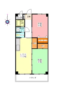 第一城見橋コーポ【21号室】の間取り