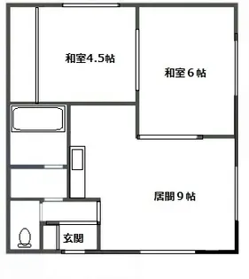 藤和ハウス【D号室】の間取り
