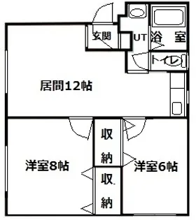 シティハイム北ノ沢【101号室】の間取り