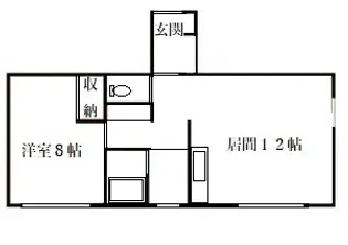 川沿ハイツの間取り