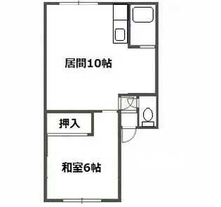 NORTH FIELD弐番館【105号室】の間取り