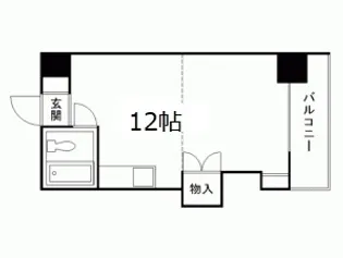 メトロサイドコーポ【807号室】の間取り