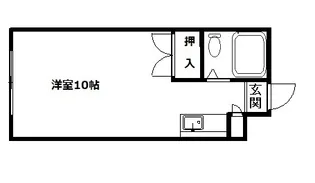 グランメール月寒【206号室】の間取り