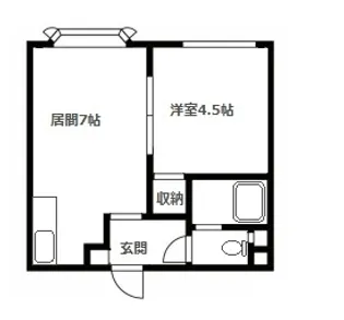 モア澄川【205号室】の間取り