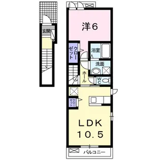 ミオ・スタンツァ【201号室】の間取り
