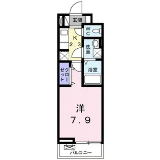 ラフィーネⅢ【303号室】の間取り