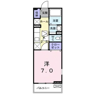 ヴェラーノ【104号室】の間取り