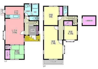 神奈川県小田原市前川175-20【一戸建】の間取り