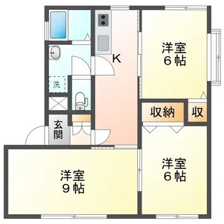 ファンタジスタ勝央 D棟【102号室】の間取り