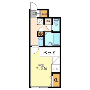 レオパレスのべⅡ【108号室】の間取り