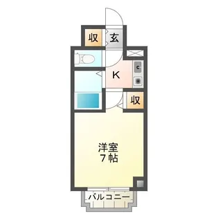 サンライズ津山【510号室】の間取り