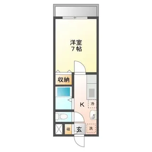 高洋ビルⅢ【202号室】の間取り