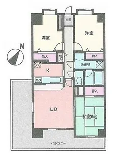 グレイス石塚【201号室】の間取り