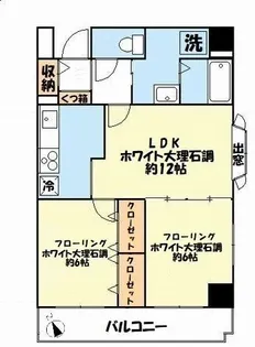王子神谷駅2LDK【8階】の間取り