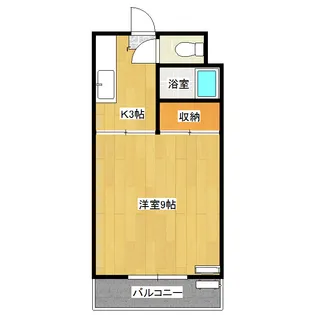 松風コーポ【205号室】の間取り