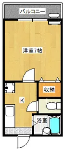 金磯荘【102号室】の間取り