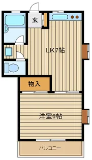 エクリール【103号室】の間取り