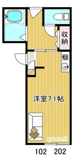 セリーンハイツ旭川【102号室】の間取り