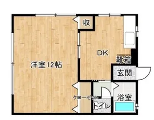 第1コーポ武田【103号室】の間取り