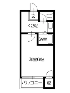 キングスコート【505号室】の間取り