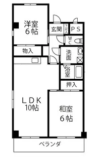 メゾンかわせ【2A号室】の間取り