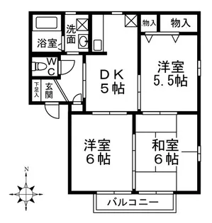 フォーブルリッチ【A201号室】の間取り
