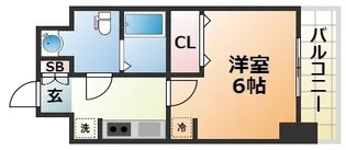 エステムコート神戸ハーバーランド前VIピクシス【601号室】の間取り