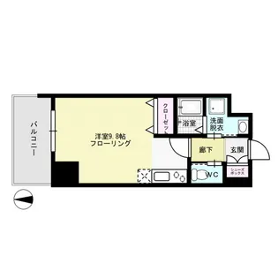 ジェイグランコート大濠公園【8階】の間取り