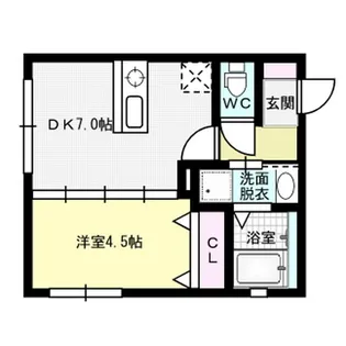 KAP六本松【1階】の間取り