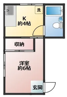加野ハイツ【202号室】の間取り