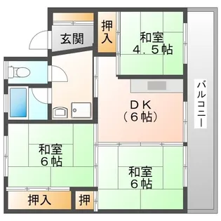 VellegeHouse小浜Ⅱ【406号室】の間取り