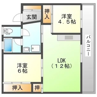 VellegeHouse小浜Ⅱ【408号室】の間取り