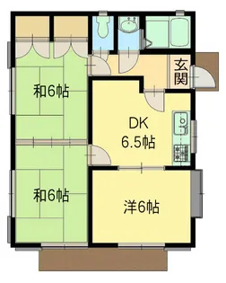 金子ハイツ【201号室】の間取り